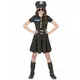 Déguisement policière robe noire fille, Taille: 10–12 ans (130–140 cm)