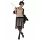 Charleston jaren 20 outfit voor dames, Maat: Large