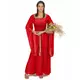 Déguisement médiéval rouge effet velours femme, Taille: X-Small
