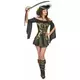 Déguisement Pirate noir et doré femme, Taille: Medium/Large
