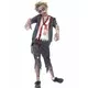 Déguisement zombie écolier garçon Halloween, Taille: 10–12 ans (145/158 cm)