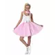 Licht roze 50's kostuum voorvrouwen, Maat: X-Small