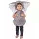 Grijze olifant kostuum voor kinderen, Maat: 3–4 jaar (98–104cm)