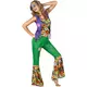 Veelkleurig hippie Flower Power kostuum voor vrouwen, Maat: Medium
