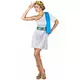 Blauw Griekse keizerin kostuum voor vrouwen, Maat: Large