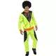 Déguisement jogging rétro vert homme, Taille: Large