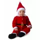Klassiek wit en rood kerstman kostuum voor baby's, Maat: 12–18 maanden