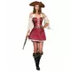 Déguisement pirate bordeaux sexy femme, Taille: Large