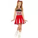 USA cheerleader kostuum voor meisjes, Maat: 10–12 jaar (142–148 cm)