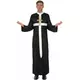 Wit kruis priester kostuum voor mannen, Maat: Small
