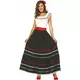 Lang Mexicaans kostuum voor dames, Maat: X-Large (44–46)