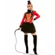 Rode circusdirecteur kostuum voor dames, Maat: X-Small