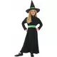 Kleine groene heks outfit voor meisjes, Maat: 7–9 jaar (130/143 cm)