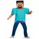 Klassiek Minecraft™ steve kostuum voor kinderen, Maat: 7–8 jaar (124–136 cm)