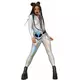 Combinaison holographique brillante femme, Taille: Small