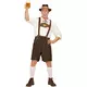Déguisement bavarois marron grande taille homme, Taille: XXX-Large