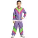 Retro trainingspak voor kinderen, Maat: 7–9 jaar (122–134 cm)