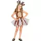 Déguisement petit renne tutu fille, Taille: 8–10 ans (140 cm)