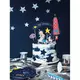 7 Cake toppers en carton space adventure 9,5 - 24,5 cm, image 2