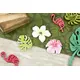 9 houten tropische bloemen en bladeren confetti, image 2