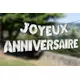Ballons aluminiums lettres Joyeux Anniversaire argentés 36 cm, image 2