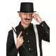 Chapeau haut de forme noir en plastique Adulte, image 2