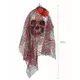 Décoration à suspendre tête de mort mariée 15 x 30 cm, image 2