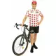 Déguisement cycliste blanc et rouge Sauciflex homme, Taille: Small/Medium
