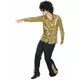 Déguisement disco doré à paillettes homme, Taille: Medium, image 2