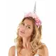 Serre-tête licorne avec pivoines roses adulte, image 2