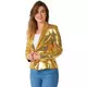 Veste blazer à sequins dorés Suitmeister™ femme, Taille: X-Large (EU 44–46)