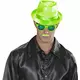Fluo groene snor voor volwassenen, image 2