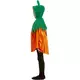 Oranje fluwelen pompoencape met capuchon voor kinderen, image 2