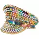 Regenboog muts met studs voor volwassene, image 2
