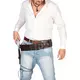 Westernriem met holster voor bandiet (volwassenen), image 2