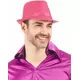 Roze borsalino hoed met lovertjes voor volwassenen, image 2