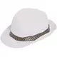 Chapeau borsalino trilby blanc adulte, image 2