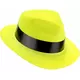 Fluo geel gangster hoed voor volwassenen, image 2