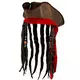 Chapeau pirate marron avec perruque adulte, image 2