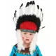 Coiffe chef indien avec plumes enfant, image 2