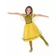 Déguisement abeille tutu avec ailes filles, Taille: 10–12 ans (130–140 cm), image 2