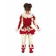 Déguisement clown terrifiante rouge et blanc fille, Taille: 5–6 ans (110–115 cm), image 2