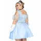 Déguisement princesse bleue grande taille femme, Taille: X-Large/XX-Large (48–52), image 2