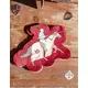 16 Serviettes chevaliers bordeaux 33 x 24 cm, image 2