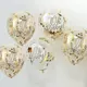 Oh Baby transparante ballonnen met metallic gouden confetti 30 cm, image 2