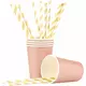 8 Gobelets en carton rose gold 210 ml, image 2