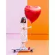 Hart aluminium ballon rood 73 cm, image 2