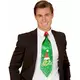 Vrolijk Kerstfeest groene stropdas met glitters, image 2