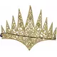 Volwassen gouden boze koningin Tiara, image 2