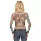 Haut à manches longues effet tatouages femme, image 2